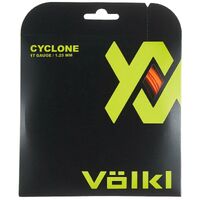 1 Pack Volkl Cyclone 17g/1.25mm Tennis Racquet Strings - Fluro Orange