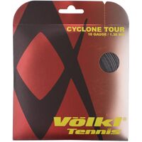 1 Pack Volkl Cyclone Tour 16g/1.30mm Tennis Racquet Strings - Anthracite