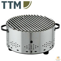 TTM Circle Inox Round Table Top Barbecue BBQ Stainless Steel MADE IN SWITZERLAND