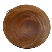 36cm Hard Wood Hygienic Round Cutting Wooden Chopping Board Natural Kitchen