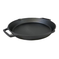 Cast Iron Paella Pan Skillet Fry Oven Safe Cooktop BBQ Grill