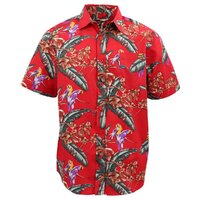 Men's Oahu Hawaiian Shirt Button Hippie Tops Short Sleeve T-Shirt Beach Holiday