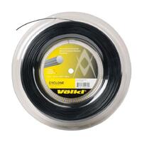 200m VOLKL Cyclone Tennis String Reel 1.25mm 17g - Black
