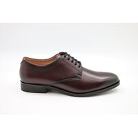 Massa Valentino Men's Leather Shoes Formal Work Business - Burgundy