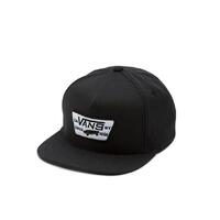 VANS Full Patch Snapback Baseball Hat Cap Skate Surf - True Black
