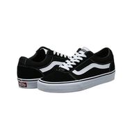 Vans Men's Ward Suede Canvas Sneakers Shoes - Black/White