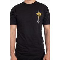 Vans Mens Off The Wall Tavern Cotton Short Sleeve Tee T-shirt - Black