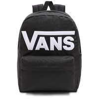 Vans Unisex Old Skool Drop V Travel Backpack Bag - Black-White - One Size