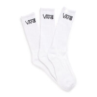VANS 3pk Classic Crew Socks Sport Skate Skateboard Sox - White