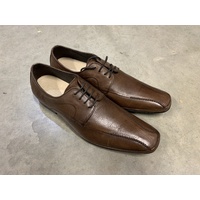 Muski Soft Portuguese Leather Shoes Dress Formal Venice Panella - Brown US 10
