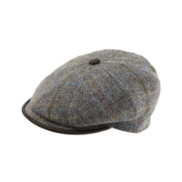 Herman Men's Usurper Made In Italy Flat Cap Ivy Pure Wool - Olive