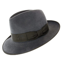 Akubra Whippet Trilby Hat Fur Felt - Grey - 54cm