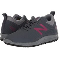 New Balance Womens 806 Wide Fit Slip Resistant Work Shoes - Grey/Berry