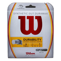5x WILSON Synthetic Gut Duramax 16g 1.32mm Tennis Racquet String 12m Durability