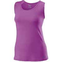 WILSON Womens Long & Lean Tennis Tank Top T Shirt Tee - New Fuchsia - X-Small