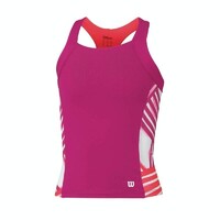 WILSON Girls SP Watercolor Tank Top Tennis Sports Tennis Singlet - Fiesta Pink