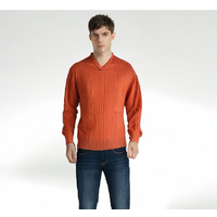 ExOfficio Mens Soy'r V-Neck Knit Sweater Jumper Pullover Eco Wool Warm Quick Dry