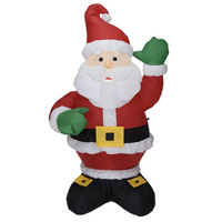 135cm Christmas Charm Inflatable Santa Claus Decor w/ LED Lights Blow Up Xmas