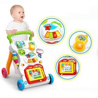 First Step Walker Baby Push Toddler Toys Activity Centre Music Kids Balance 
