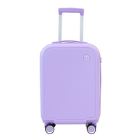 TPartner Hardshell Cabin Luggage Bag Travel Carry On TSA 20" - Purple