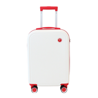 TPartner Hardshell Cabin Luggage Bag Travel Carry On TSA 20" - White