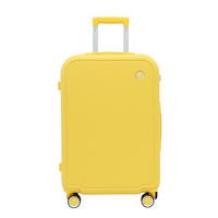 TPartner Hardshell Cabin Luggage Bag Travel Carry On TSA 20" - Yellow