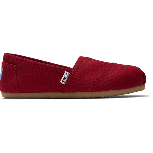 TOMS Mens Espadrilles Alpargata Classic Slip On Canvas Casual Flat Shoes - Red