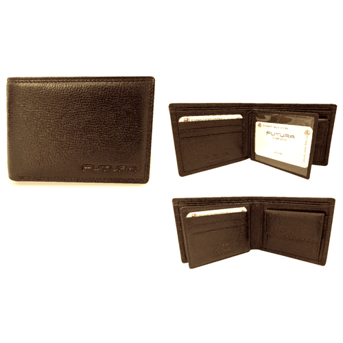 Futura Mens RFID Leather Coin Fold Over Genuine Leather Wallet - Tan