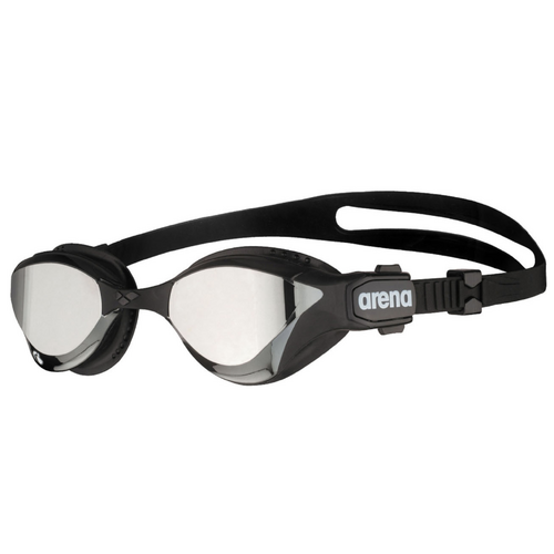 Arena Cobra Tri Swipe Tri Mirrored Goggles Swimming Swim Glasses - Silver