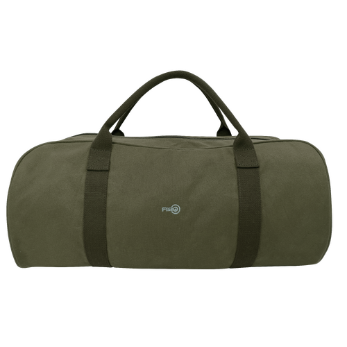 FIB Barrell Duffle Bag Travel Cotton Canvas Sports Luggage - Green