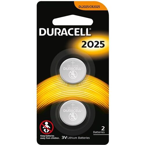 2x Duracell CR2025 Batteries Lithium 3V Battery Security 2025
