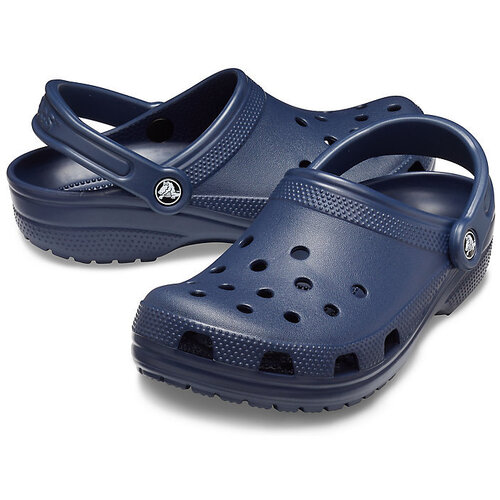 Crocs Classic Clogs Roomy Fit Sandal Clog Sandals Slides Waterproof - Navy