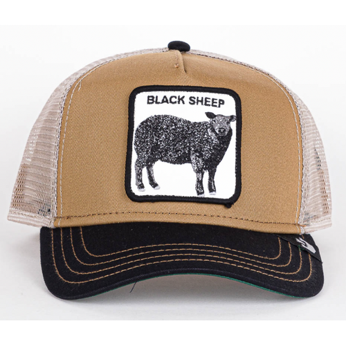 Goorin Brothers Mens Baseball Trucker Cap Hat Snapback The Black Sheep - Khaki