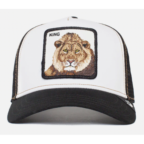 Goorin Brothers Mens Baseball Trucker Cap Hat Snapback The King Lion - Black