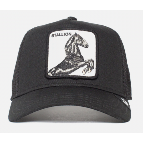 Goorin Brothers Mens Baseball Trucker Cap Hat Snapback The Stallion - Black