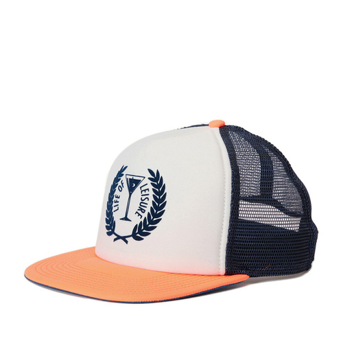 Goorin Mens Totally Radical Summer Baseball Cap Hat Casual Boat - White/Blue/Orange