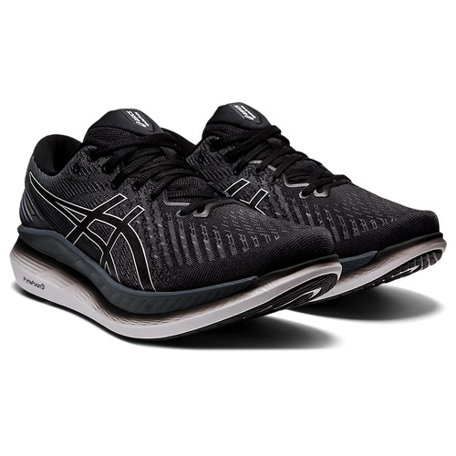 Asics Mens GlideRide 2 (2E) Sneakers Runners Running Shoes - Black/Carrier Grey