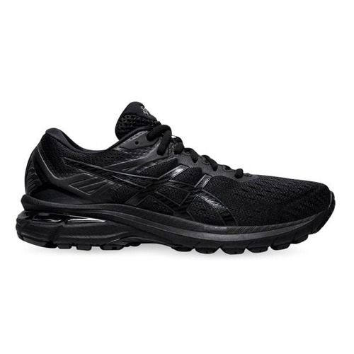 Asics Womens GT-2000 9 Running Shoes Sneakers Runners (Wide D) - Black/Black