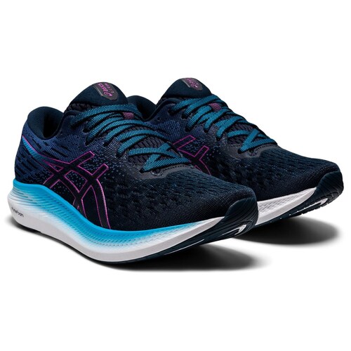 ASICS Womens EvoRide 2 Runners Sneakers Shoes Gym - Blue/Grape