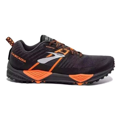 Brooks Cascadia 13 Mens Trial Running Shoes - Black/Orange