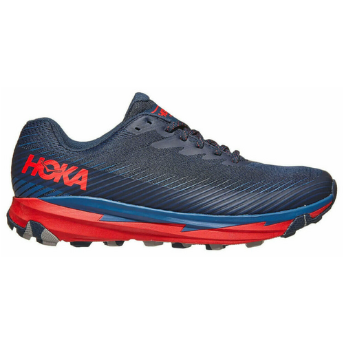 Hoka One One Mens Torrent 2 Trail Running Shoes Sneakers Runners - Navy