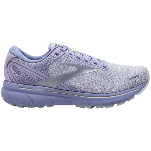 Brooks Womens Ghost 14 Sneakers Shoes Athletic Road Running - Lilac/Purple/Lime
