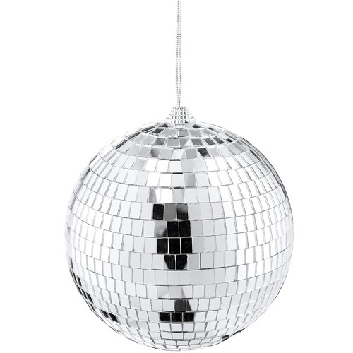 15cm Disco Mirror Ball DJ Light Shiny Silver Dance Party Stage Lighting Eve