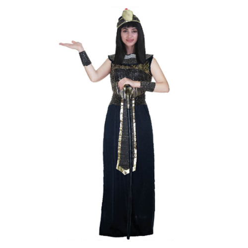 Ladies Deluxe Egyptian Queen Costume Cleopatra Ancient Roman Egypt Goddess Party