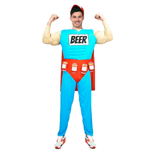 The Simpsons Duffman Duff Man Beer Muscle Classic Mens Adult Costume Oktoberfest