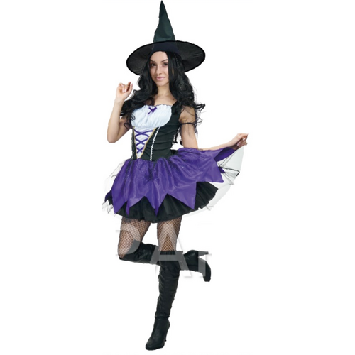 Adult Womens Fairy Witch Costume Halloween Party Vampire - One Size