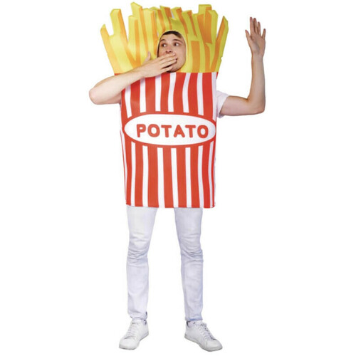 Adult French Fries Chips Costume Party Fast Food Takeaway Halloween Book Week