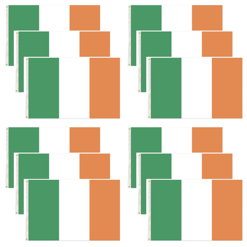12x Ireland Irish Country Flag Heavy Duty Outdoor St Patricks Day - 150cm x 90cm