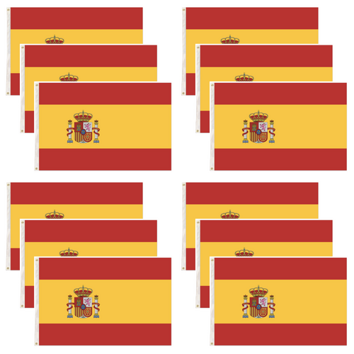 12x Spain Spanish Country Flag Heavy Duty Outdoor España - 150cm x 90cm