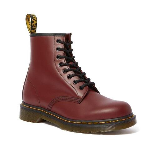Dr. Marten's Womens 1460 8-Eye Patent Leather Boots, Cherry Red Smooth
